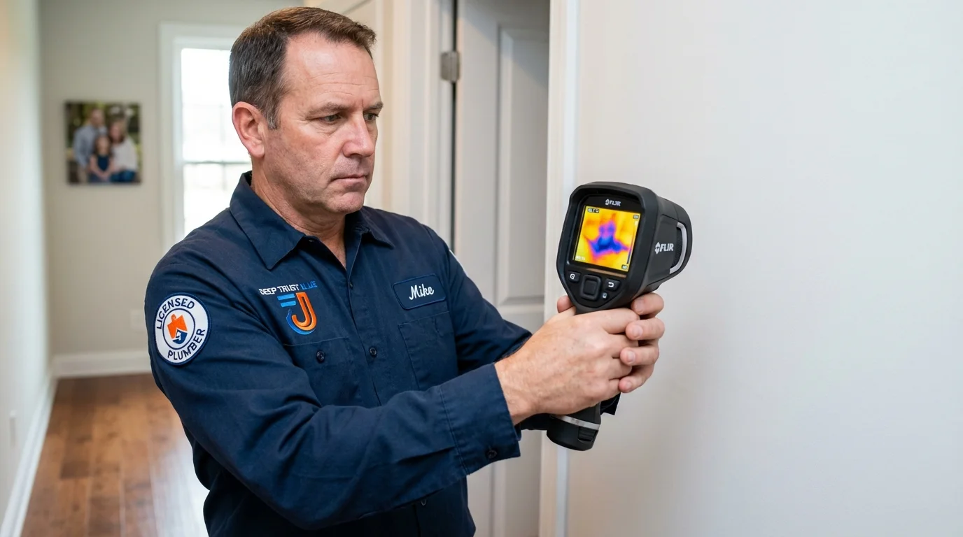Thermal imaging leak detection by Johns Plumbing LLC in Beach Haven